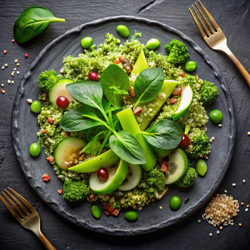 ग्रीन मसाला क्विनोआ सलाद